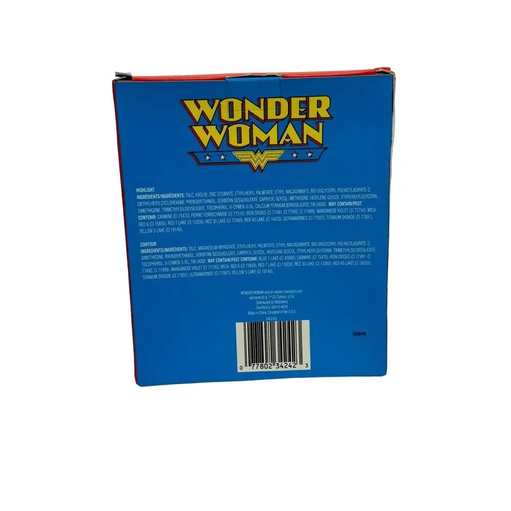 NEW Wonder Woman Amazonian Bronzer & Highlighter Boxed Set with Brush